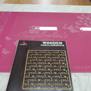 ICRAFT WOODEN EMBELLISHMENT WE555